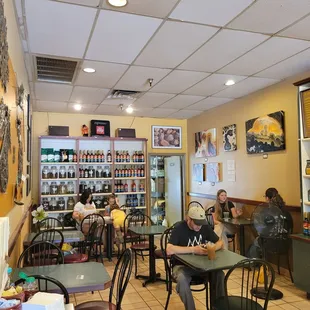 Seating area.