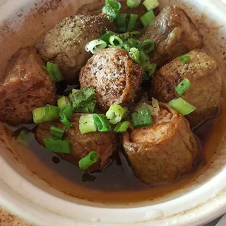 40. Braised Stuffed Bitter Melon Vietnamese Style