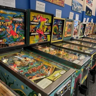 Some of the older pinball machines