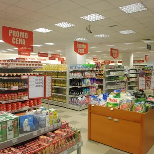 a woman shopping in a grocery store