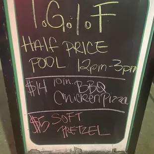 Friday happy hour prices