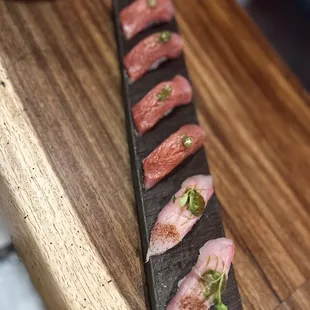 Toro and Japanese yellow tail