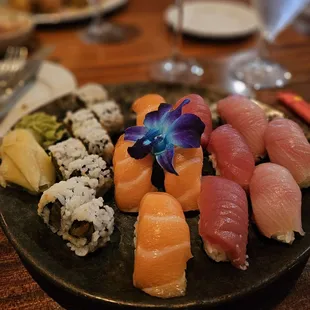 sushi, food, sashimi, sushi and sashimi