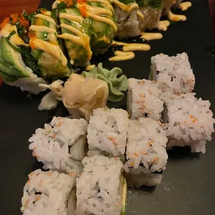 California roll and Baystar roll