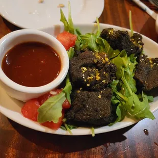 Black chicken - looks odd but it was delicious!