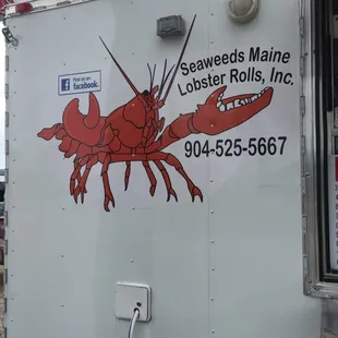 a lobster on a trailer