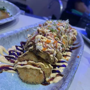 Custom spicy tuna roll fried