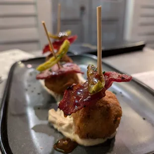 Duck boudin poppers