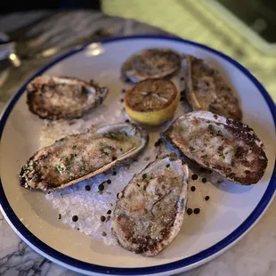 Charbroiled oysters