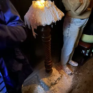 Candle at the entrance