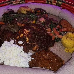 a plate of food