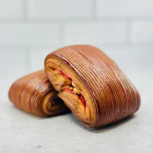 a close up of a pastry