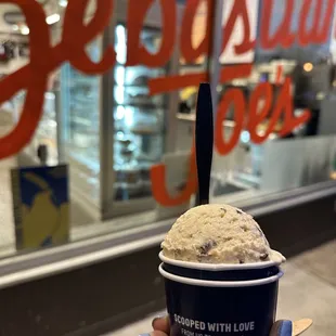 Rosewater Peach Chocolate Chip Ice Cream