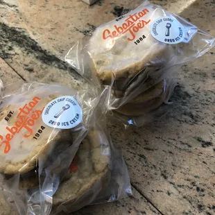 Ice cream sandwiches are