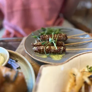 a plate of food on a table