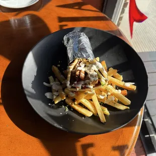 Gyro with french fries