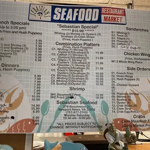 Great menu!