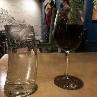 Water and wine, thanks Jesus