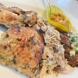 Family Style Proteins - chicken, pork and flank steak