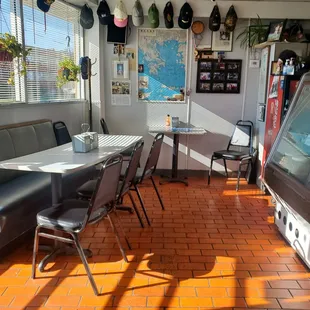 the inside of a restaurant
