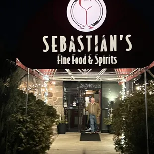 entrance to restaurant