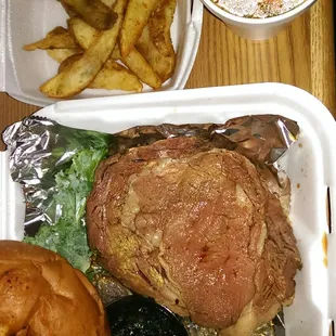 16 oz prime rib dinner