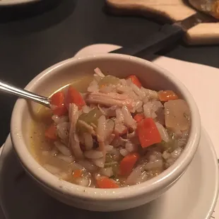 Turkey rice soup
