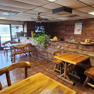 the inside of the restaurant