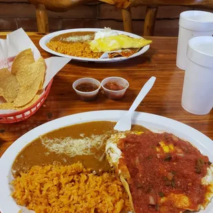 Huevos rancheros, came with homemade flour tortillas!