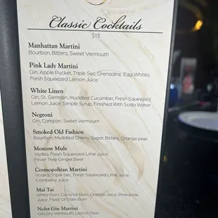 Cocktail menu #2