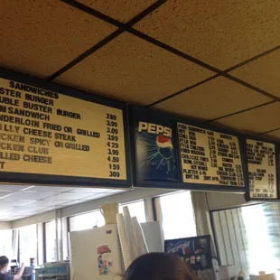 menus and prices