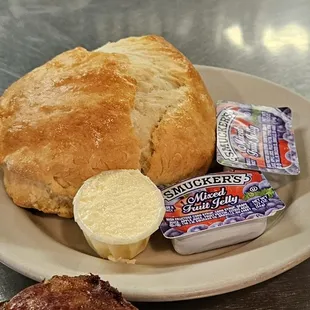 IGinormous homemade biscuit!