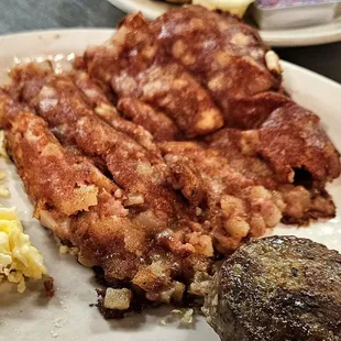 Closeup of the best Corned beef hash on the planet!