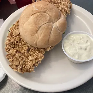 Fish sandwich! So much fish!