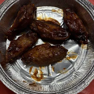 Bbq wings - sadly overcooked and dryyyyyy
