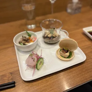 sushi and sashimi, food