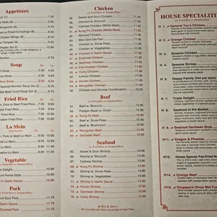 Menu 2024