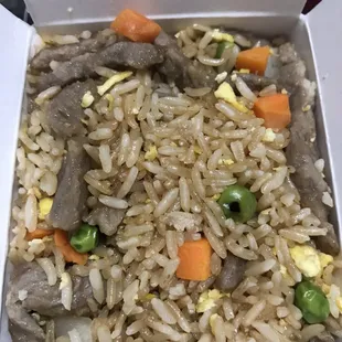 Beef fried rice