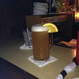 Awesome blue moon at the stop spot!