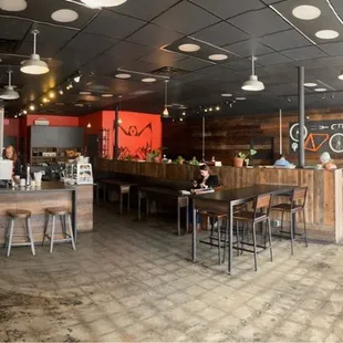 the interior of a coffeehouse