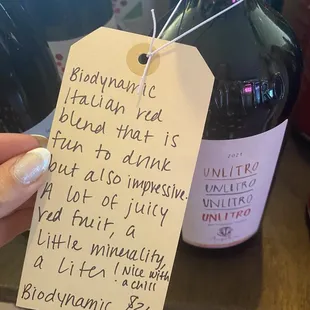 Description of one of my fave wines