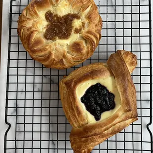 Danish with cream cheese and fruit filling