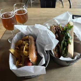 Thai Peanut Butter Frito Dog, Vegan Banh Mi