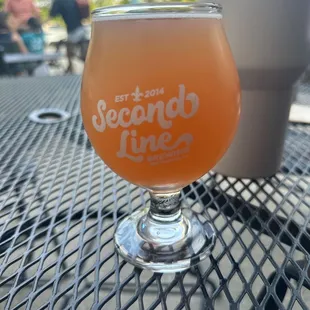 Blackberry and peach sour