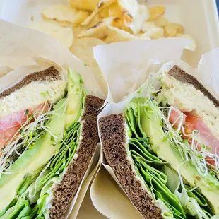 Cloudbreak Sandwich  and Funky Fusion Chips. You're welcome.