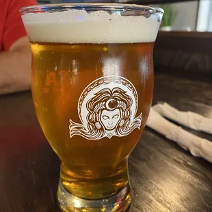 a glass of beer