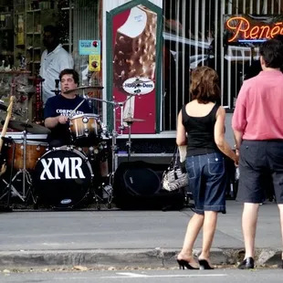A Couple Enjoying the Tunes