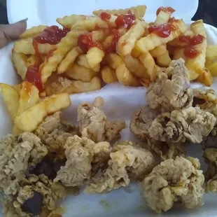 12 gizzards with fries