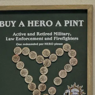 Buy A Hero a Pint - Free beer for retired military, law enforcement, firefighters