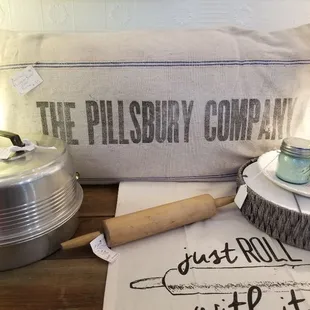 Antique Pillsbury flour bag pillow